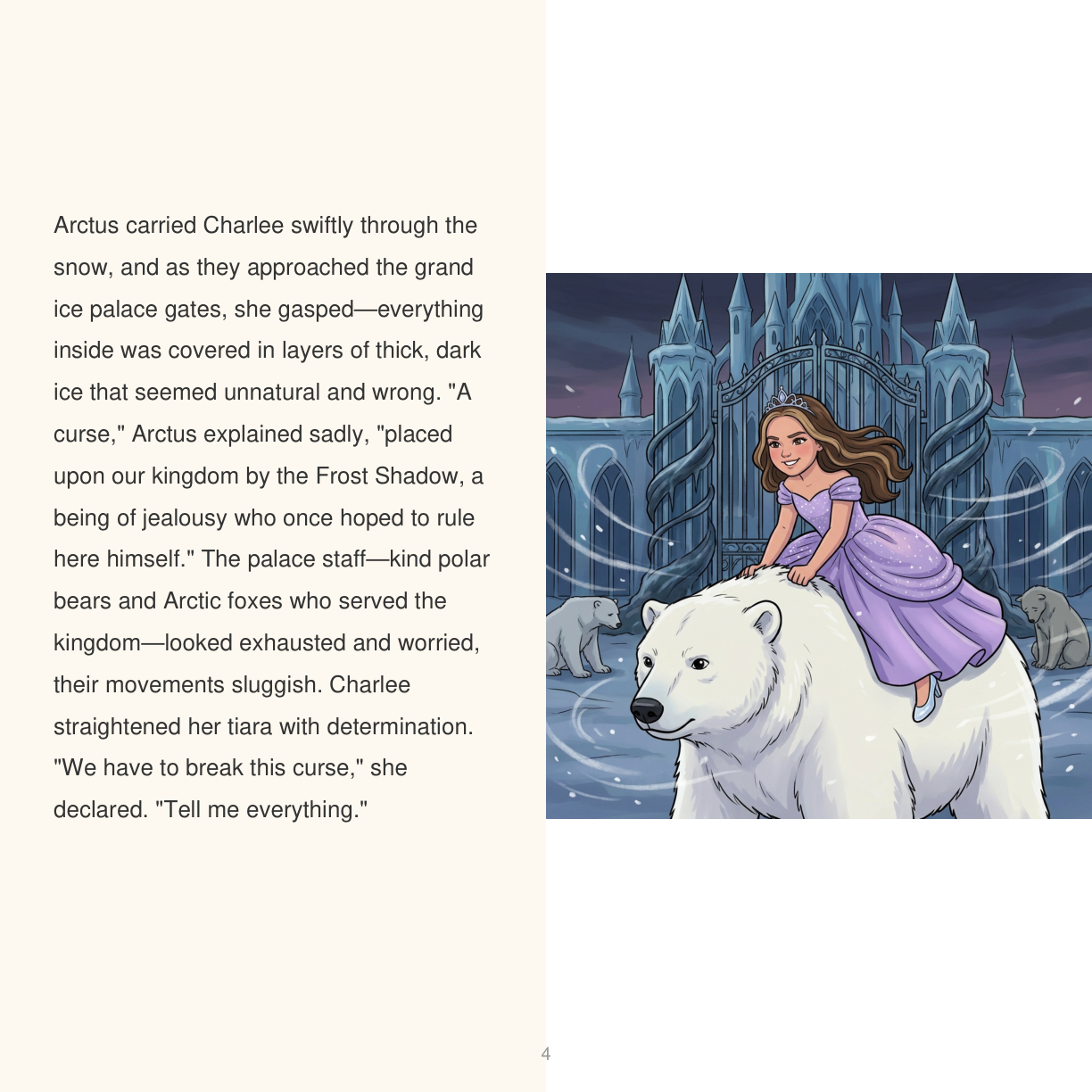 Interior page from a real personalized Adventures Of storybook