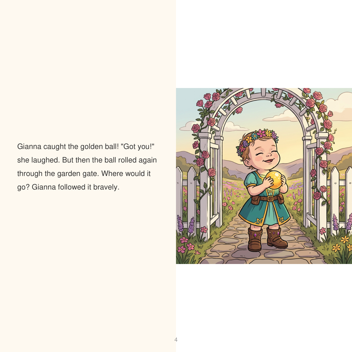 Interior page from a real personalized Adventures Of storybook