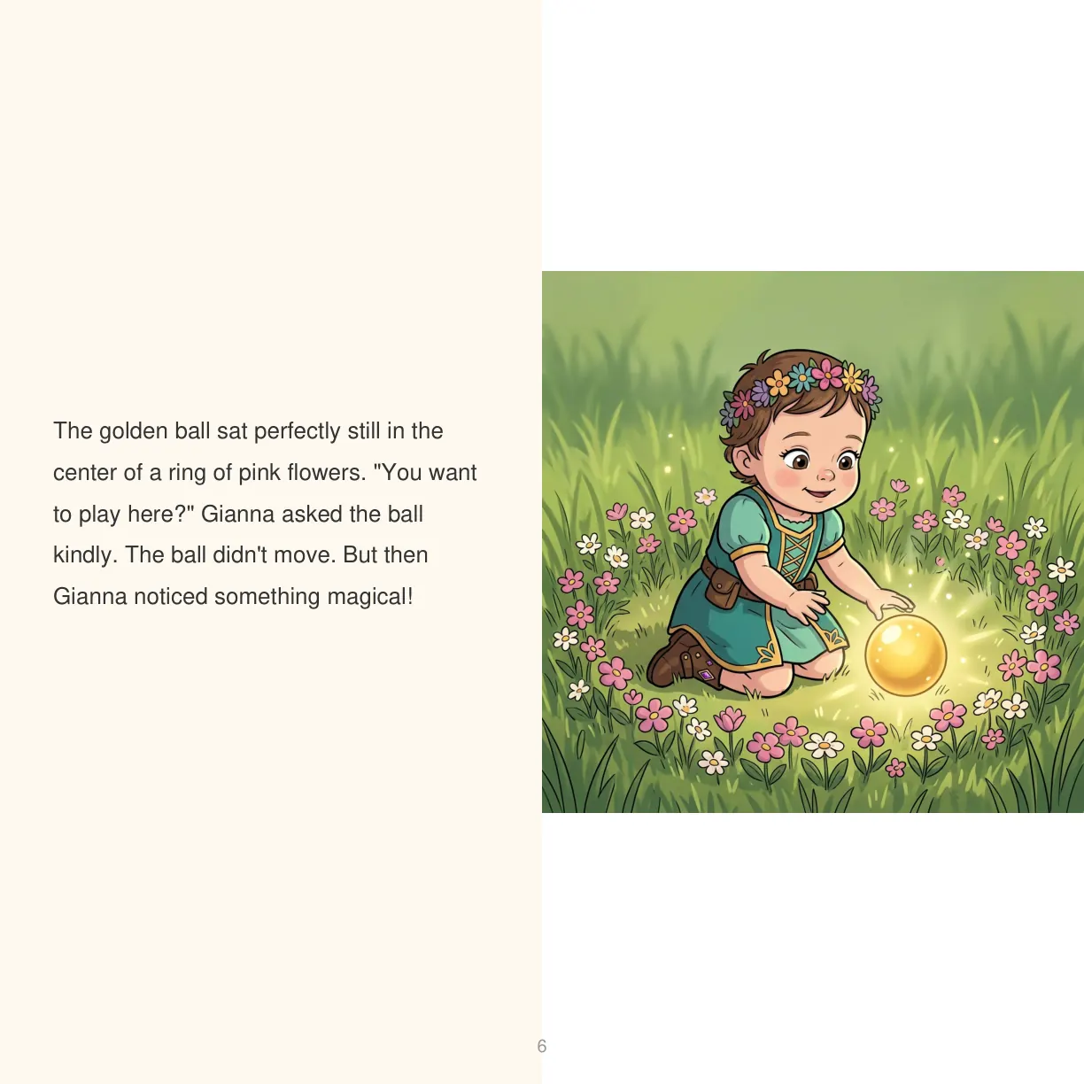 Page 7 of Gianna's Golden Ball Adventure